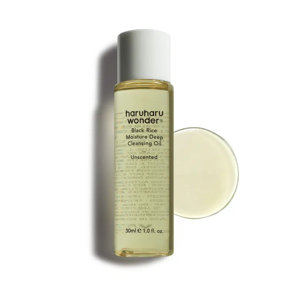 Haruharu Wonder Black Rice Moisture Deep Cleansing Oil 30ml Official for Gentle Daily - 30ml