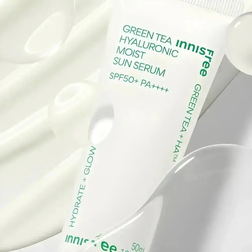 innisfree Green Tea Hyaluronic Moist Sun Serum 50ml SPF50+ PA++++ - Sunscreen