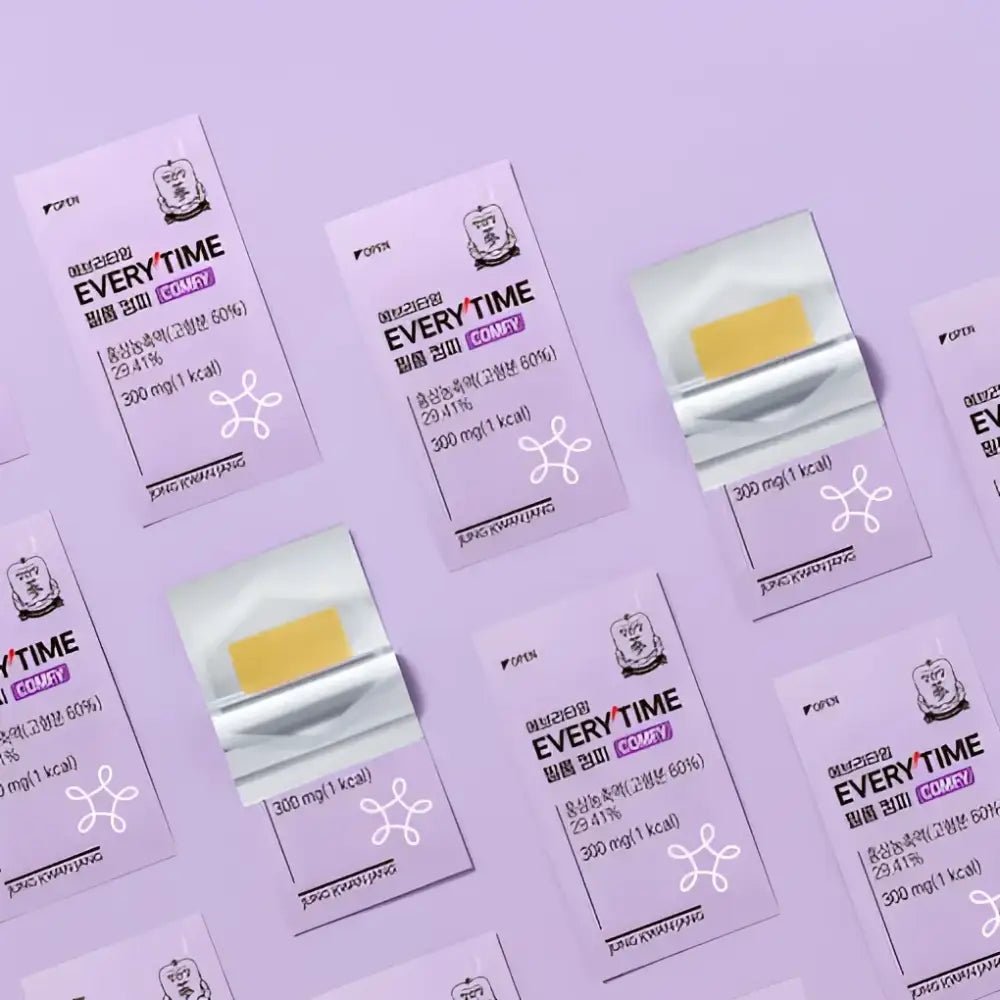 Jung Kwan Jang Korean Red Ginseng Extract Every Time Film Comfy 300mg 20 Sheets - Red Ginseng