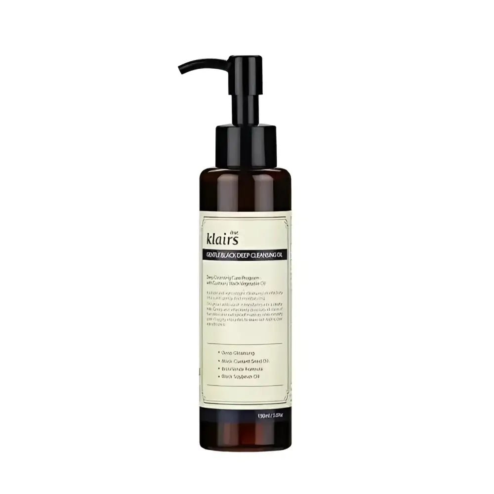 Klairs Gentle Black Deep Cleansing Oil 150ml for Sensitive Skin - 150ml - CLEANSING OIL