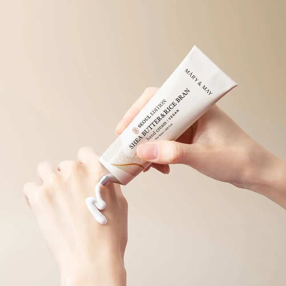 Mary&May Seoul Edition Shea Butter Rice Bran Hand Cream 50ml for Deep Hydration and Care - 50ml