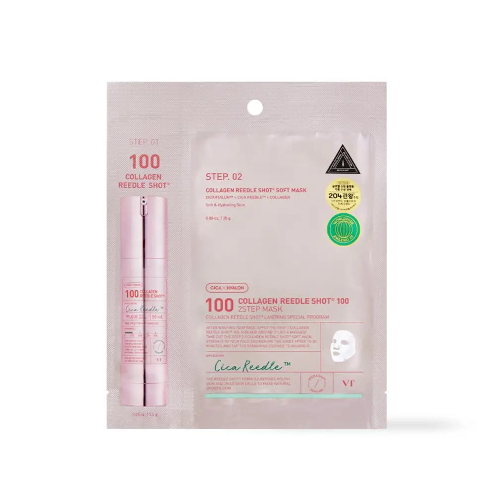 VT Cosmetics Collagen Reedles Shot 100hL Two Step Mask - 100hl