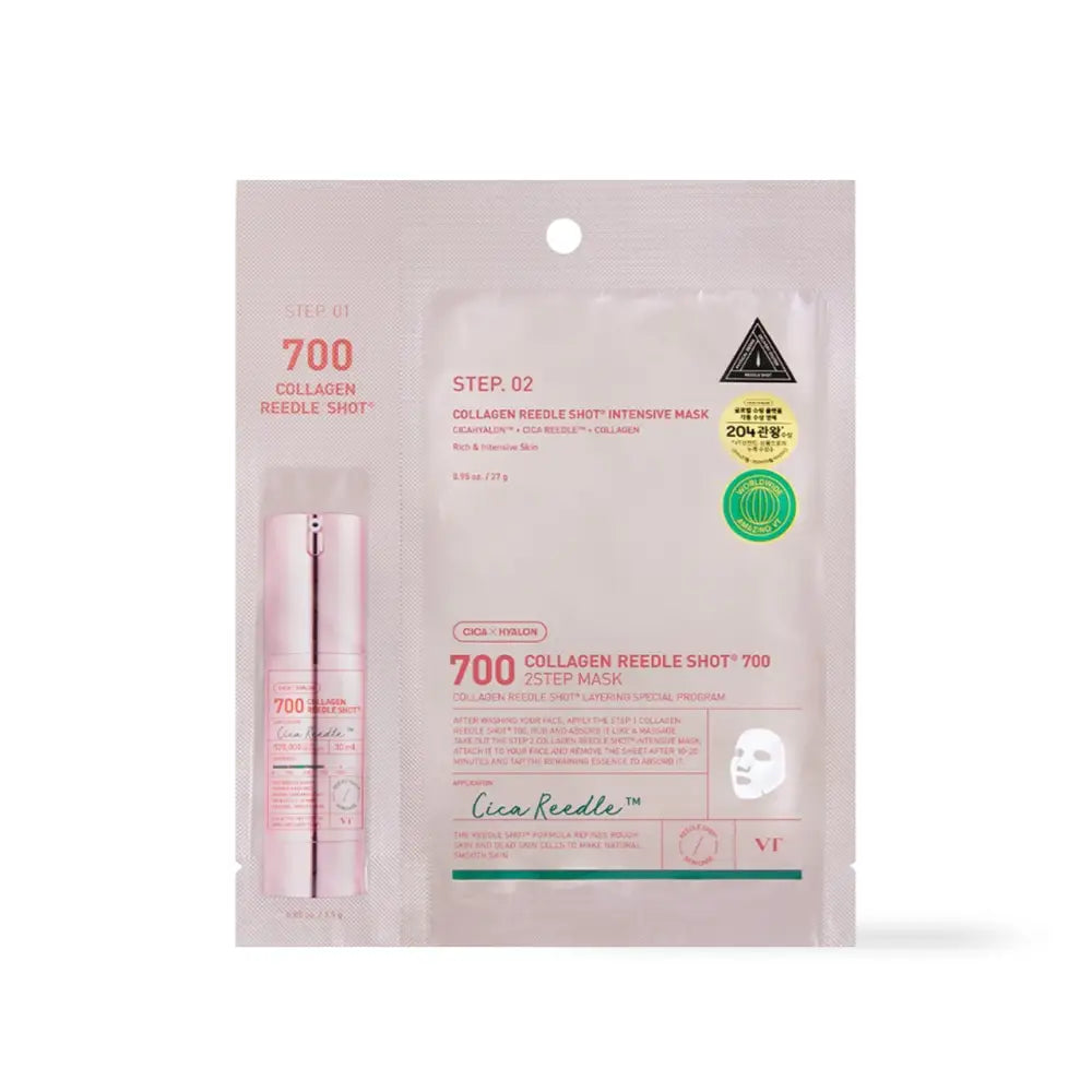 VT Cosmetics Collagen Reedles Shot Two Step Mask Pack - 700hl