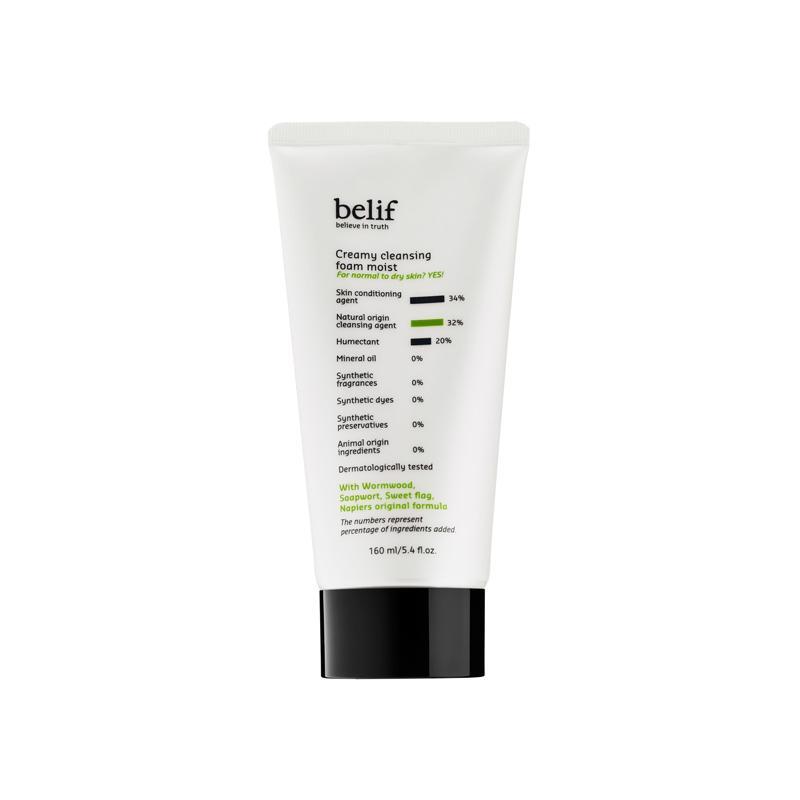 belif CREAMY CLEANSING FOAM MOIST 160mL - Korean Beauty US