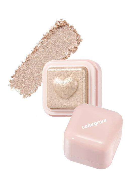 Colorgram Milk Bling Heartlighter 01 Peach Heart Highlighter - Korean Beauty US