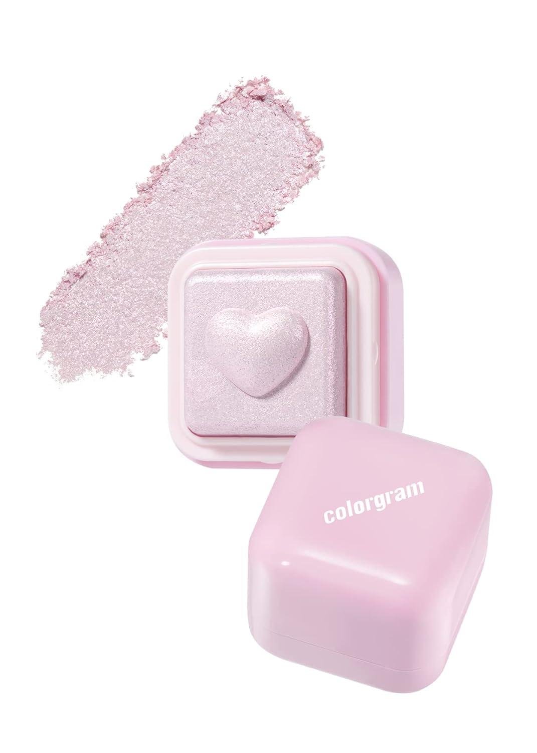 Colorgram Milk Bling Heartlighter 02 Pink Heart Highlighter - Korean Beauty US