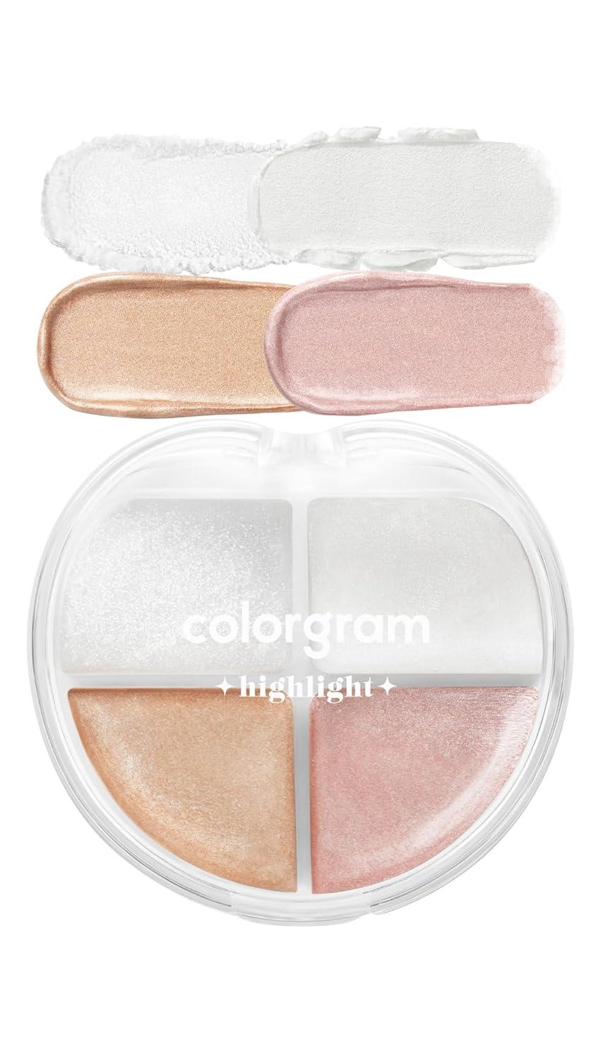 Colorgram Tintory Highlighter Palette 02 Cream Balm Shades - Korean Beauty US