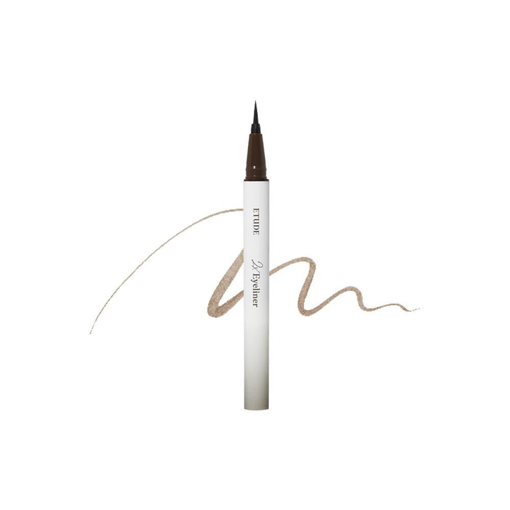 Etudehouse 2X Tinting Eyeliner 02 Natural Light Brown - Korean Beauty US