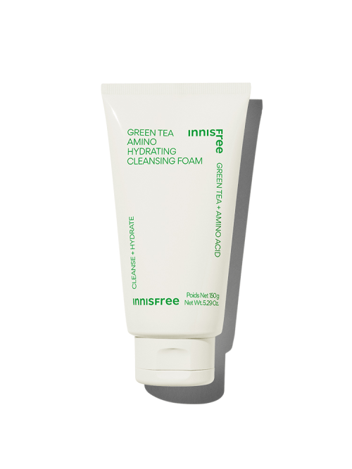 innisfree Green Tea Amino Hydrating Cleansing Foam 150g - Korean Beauty US