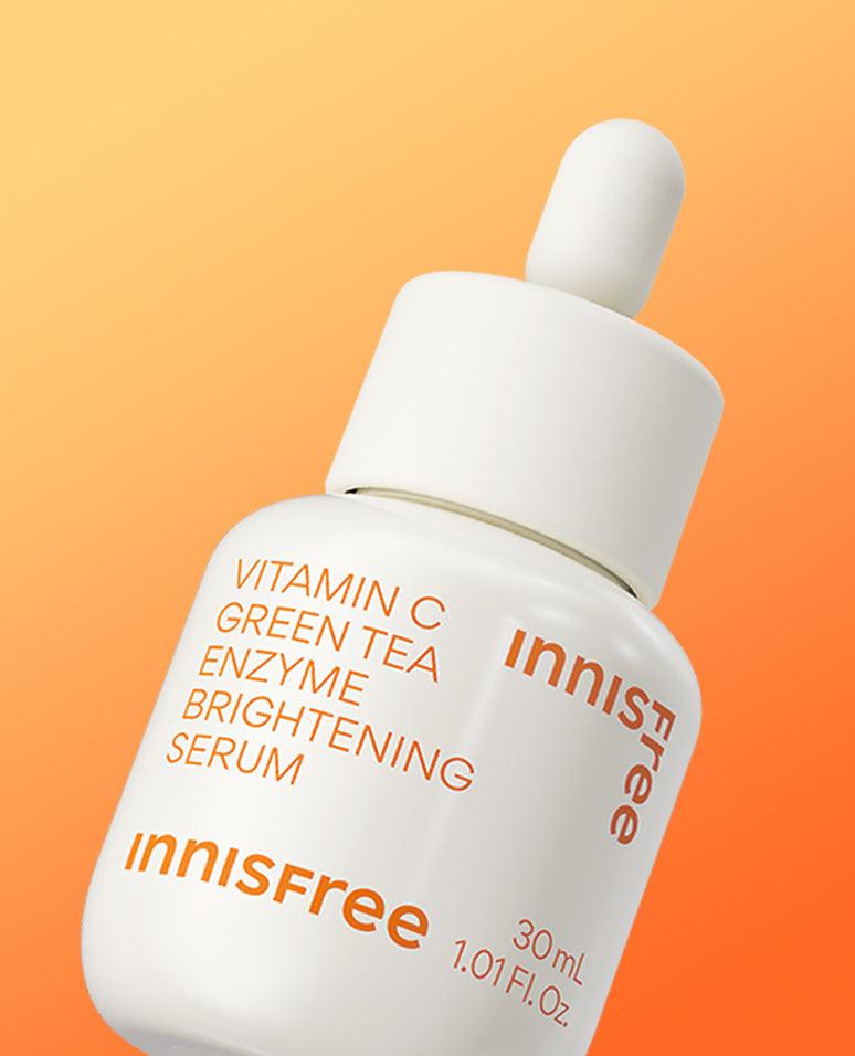 innisfree Green Tea Enzyme Vitamin C Brightening Serum 30ml - Korean Beauty US