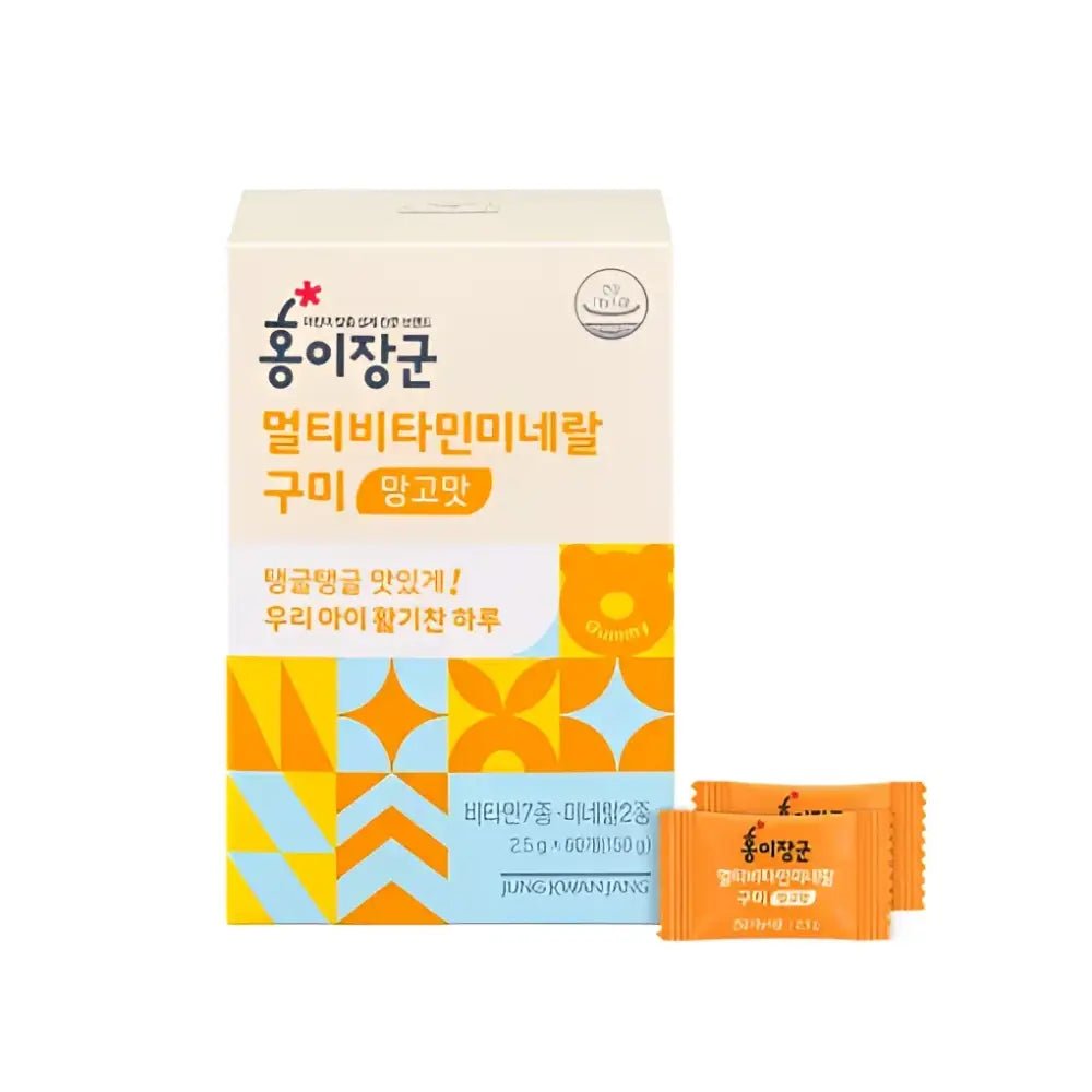 Jung Kwan Jang Kid Multivitamin Gummies Mango Flavor 60ea - Dietary Supplements