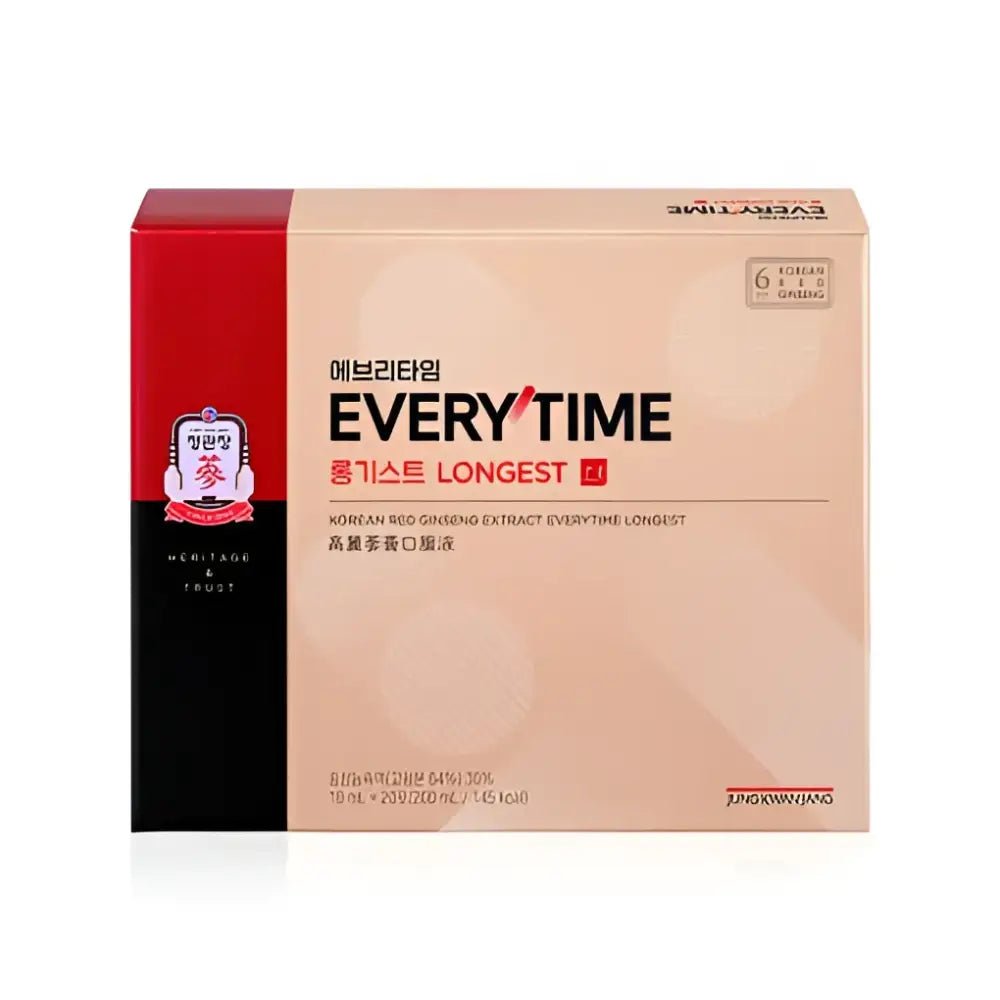 Jung Kwan Jang Korean Red Ginseng Extract Every Time LONGEST 10mg 20ea - Red Ginseng