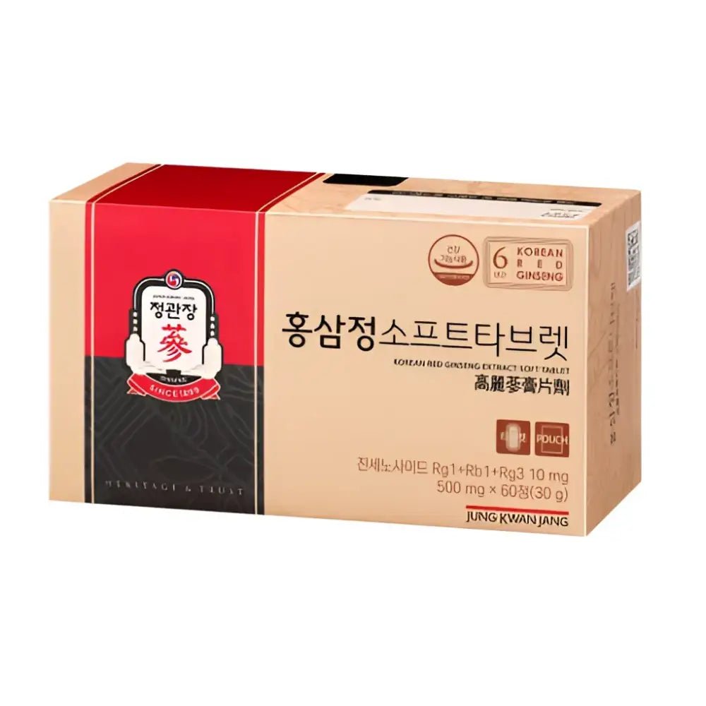 Jung Kwan Jang Korean Red Ginseng Extract Soft Tablet 500mg - Red Ginseng