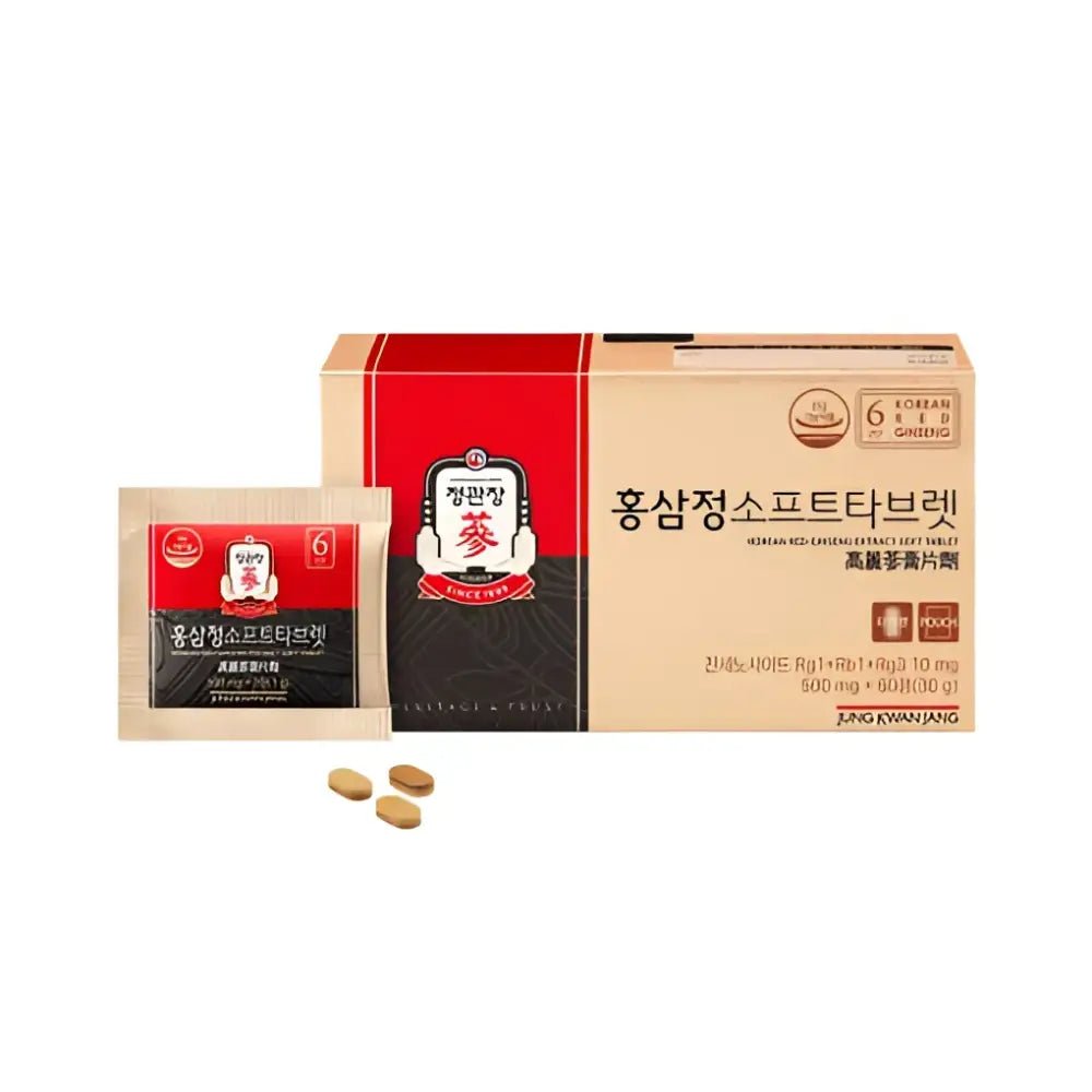 Jung Kwan Jang Korean Red Ginseng Extract Soft Tablet 500mg - Red Ginseng
