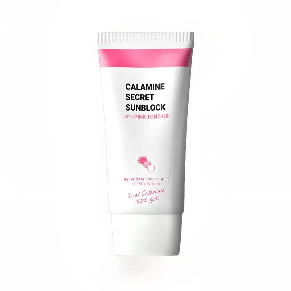 K Secret Calamine Secret Sunblock With Pink Tone Up SPF50 PA++++ 50ml - Sun Cream