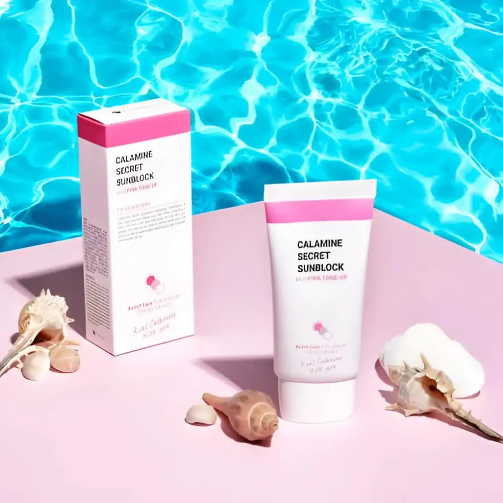 K Secret Calamine Secret Sunblock With Pink Tone Up SPF50 PA++++ 50ml - Sun Cream