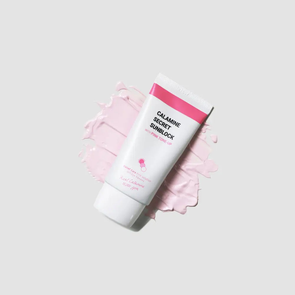 K Secret Calamine Secret Sunblock With Pink Tone Up SPF50 PA++++ 50ml - Sun Cream