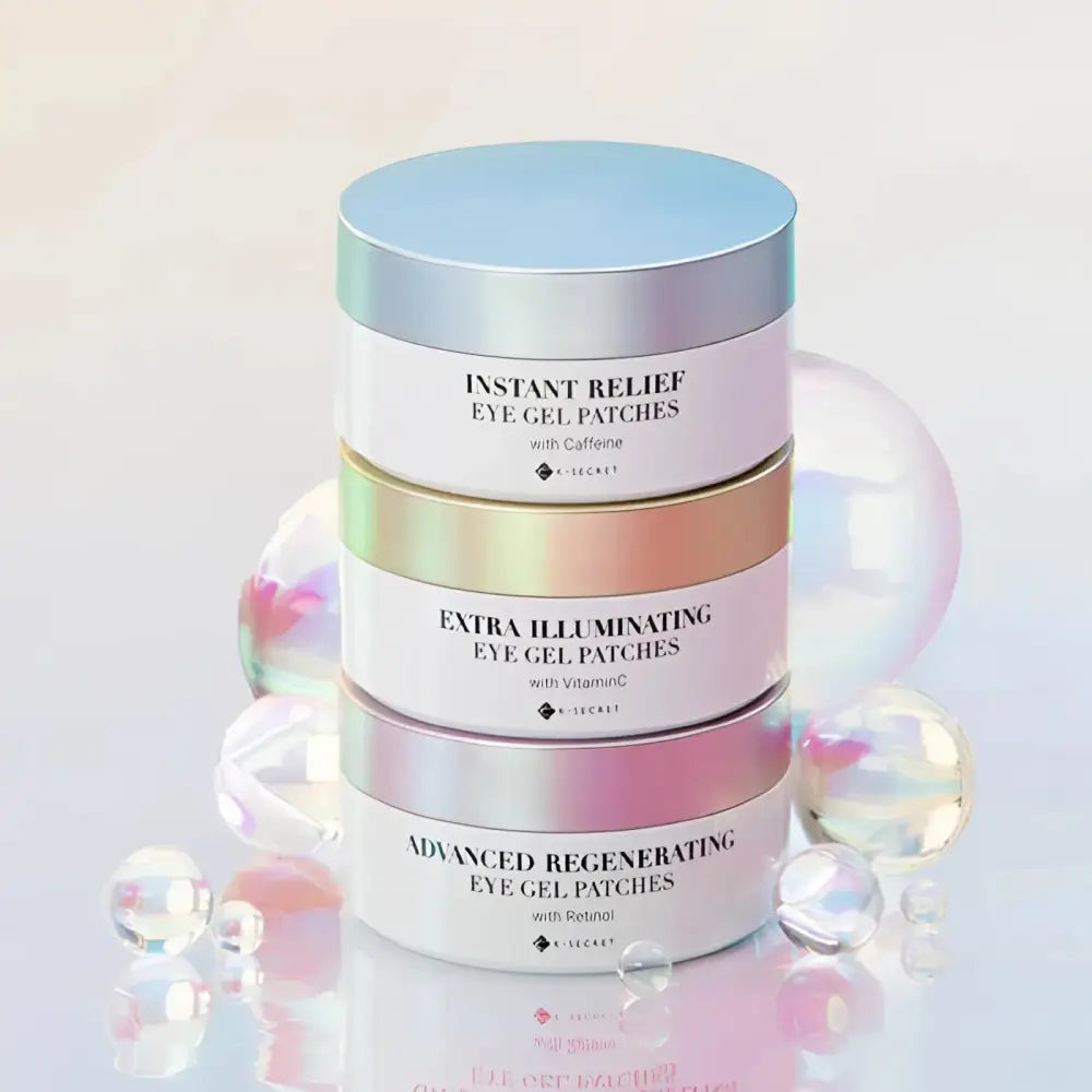 K Secret Eye Gel Patches Set Retinol Vitamin C Caffeine 60 Count 102 Gram 3 Pack - Eye Patches