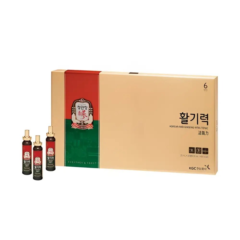 KGC Cheong Kwan Jang Hwal Gi Ruk Korean Red Ginseng Vital Tonic 20ml x 30 Bottles - Red Ginseng