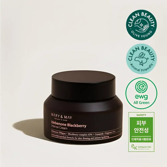Mary&May Idebenone Blackberry Intense Cream 70ml Hydration for Youthful Skin - 70ml