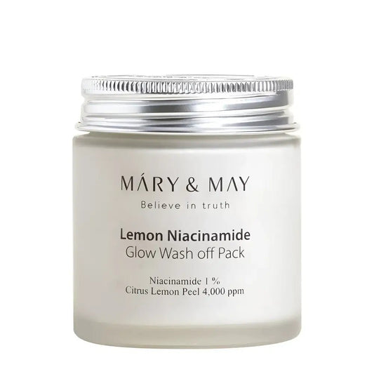 Mary and May Lemon Niacinamide Glow Wash Off Pack 125g for Radiant Skin - 125g