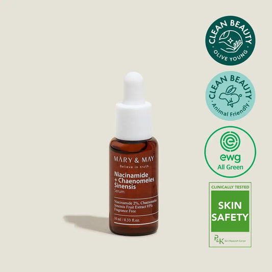 Mary&May Niacinamide Chaenomeles Sinensis Serum 10ml Miniature for Bright Radiant Skin - 10ml