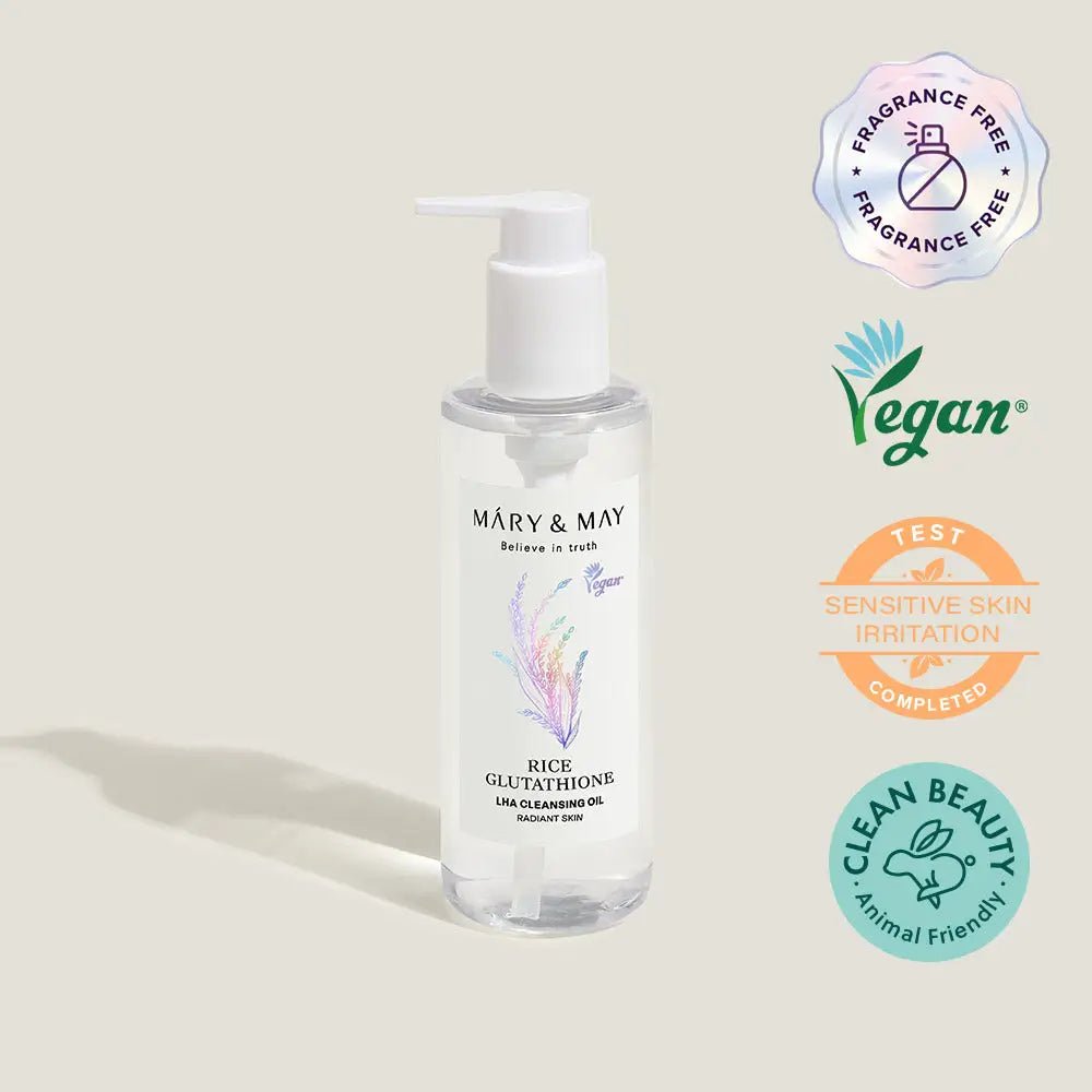 Mary & May Rice Glutathione LHA Cleansing Oil 200ml Radiance - 200ml