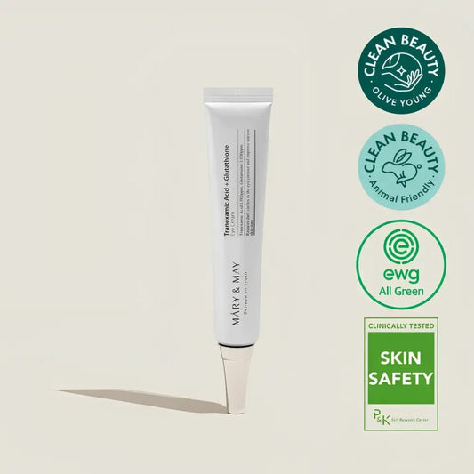 Mary&May Tranexamic Acid Glutathione Eye Cream 30g Brightens Dark Circles and Evens Skin Tone - 30g