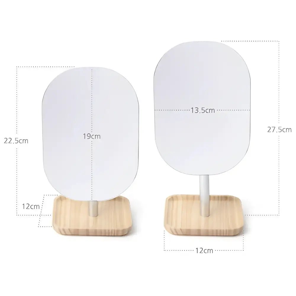 Miro Line Wood Tray Stand Mirror ST-311 for Chic Decor - Makeup Mirrors