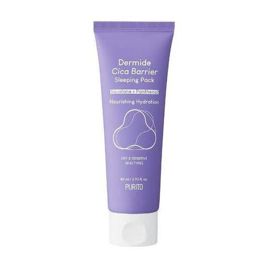 PURITO Dermide Cica Barrier Sleeping Pack 80ml for Hydrated Skin - Korean Beauty US