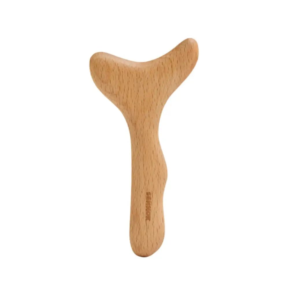 SENNOK Multi Bbul Guasha Natural Wood Facial Tool - Gua Sha Massager