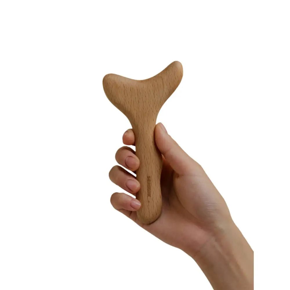 SENNOK Multi Bbul Guasha Natural Wood Facial Tool - Gua Sha Massager