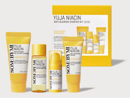 SomeByMi Yuja Niacin Anti Blemish Starter Kit Travel Set - Korean Beauty US