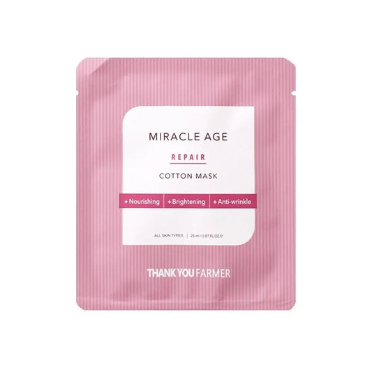 Thank You Farmer Miracle Age Repair Cotton Mask 25ml - Facial Mask
