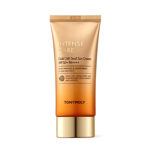 tonymoly Intense Care Gold24K Snail Sun Cream SPF50+ PA++++ 50ml - Korean Beauty US