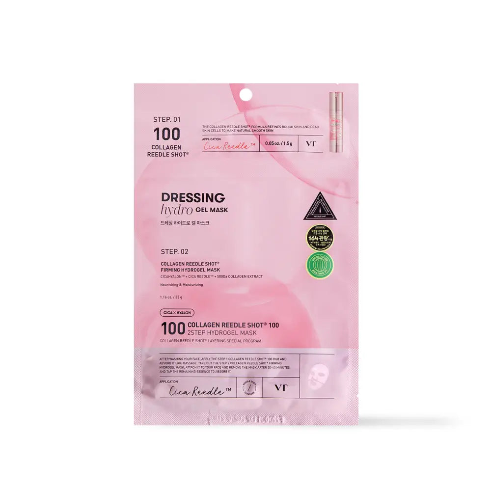 VT Cosmetics Collagen Reedle Shot 100 2Step Hydrogel Mask - 1ea